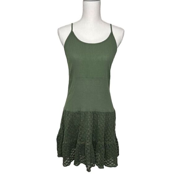 INNY Olive Green Drop Waist Dress. Size XL - Picture 1 of 6